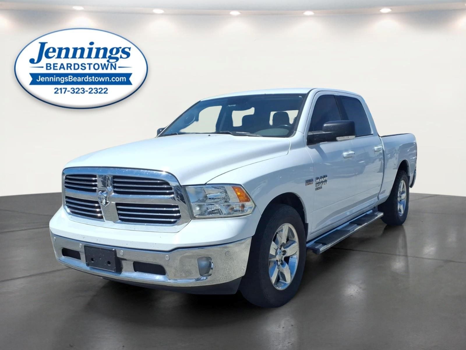 2019 RAM 1500 Classic Big Horn Crew Cab 4x2 6'4' Box in Bright White Clearcoat — front three-quarter view