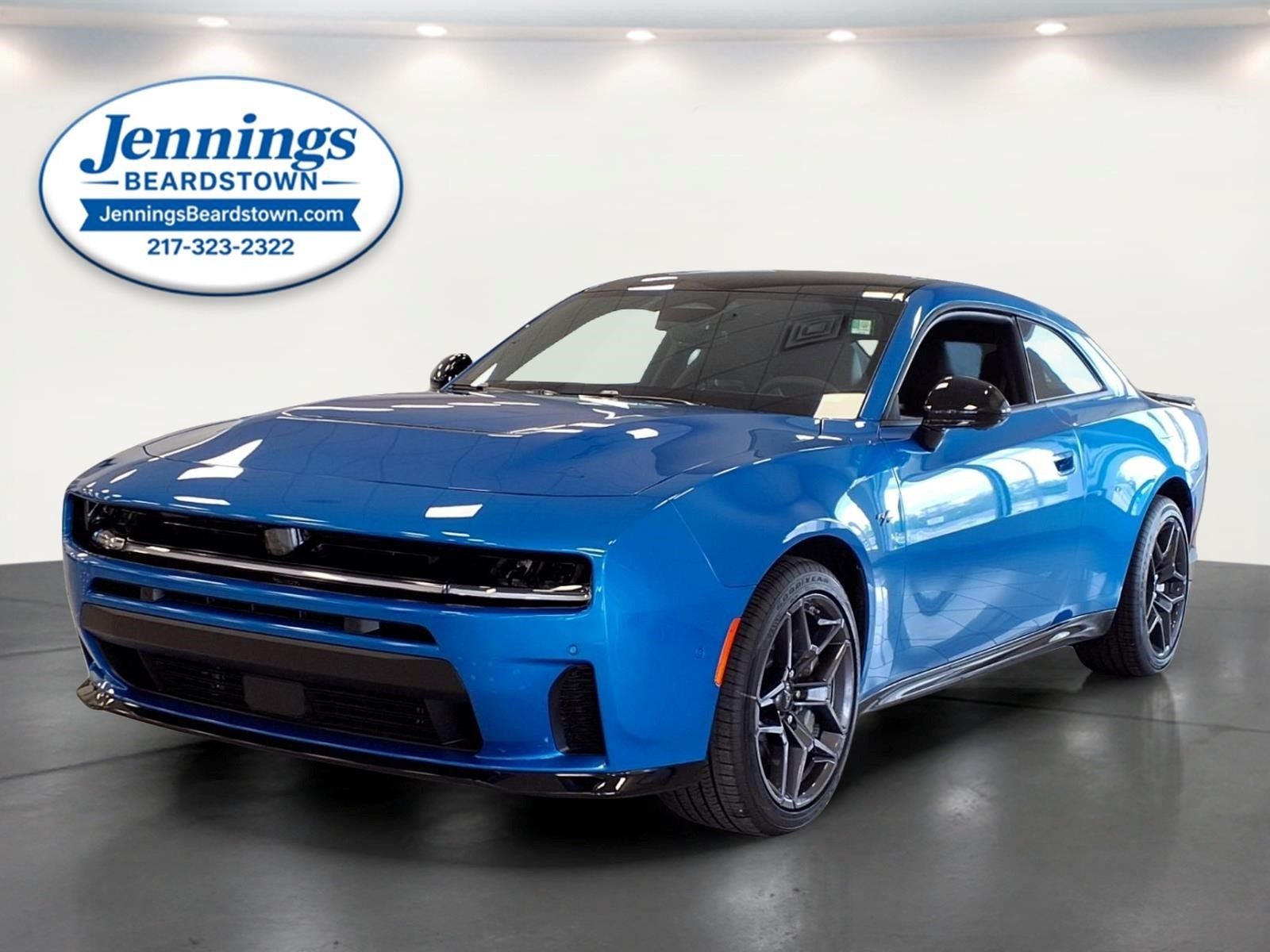 2026 Dodge Charger CHARGER R/T PLUS 2-DOOR AWD in Bludicrous Exterior Paint — front three-quarter view