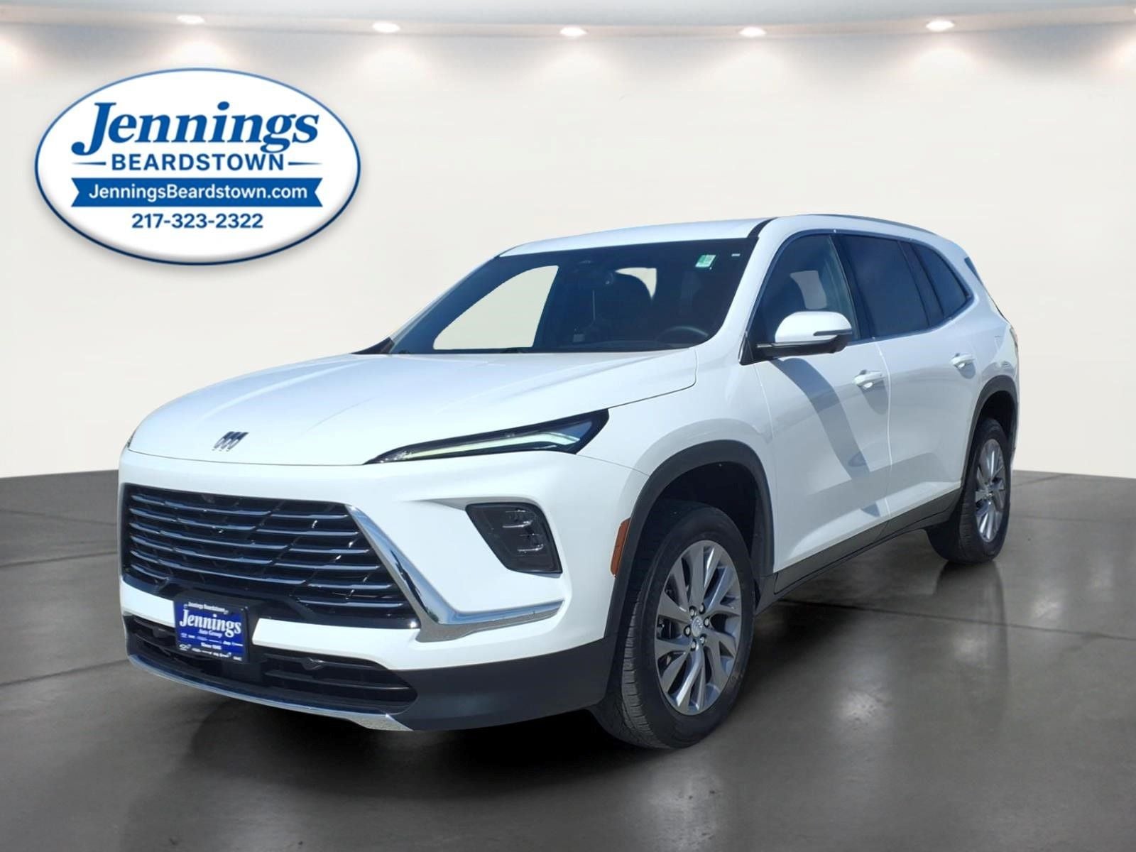 2025 Buick Enclave Preferred FWD in Summit White — front three-quarter view